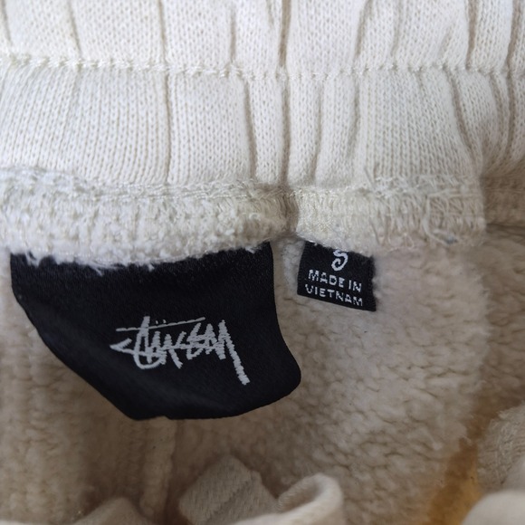 Stussy International Sweat Shorts Men's Small Beige Loungewear Casual Comfort - Picture 8 of 11